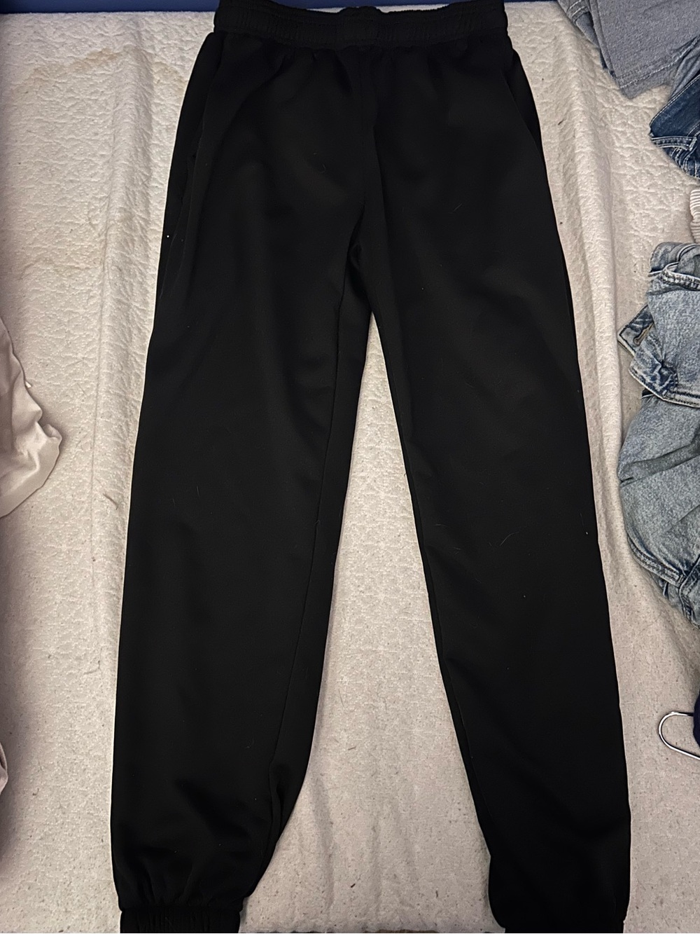Black Cuffed Joggers